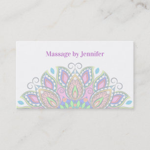 Massagetherapeut Hulpverlening Mooie Mandala Visit Visitekaartje