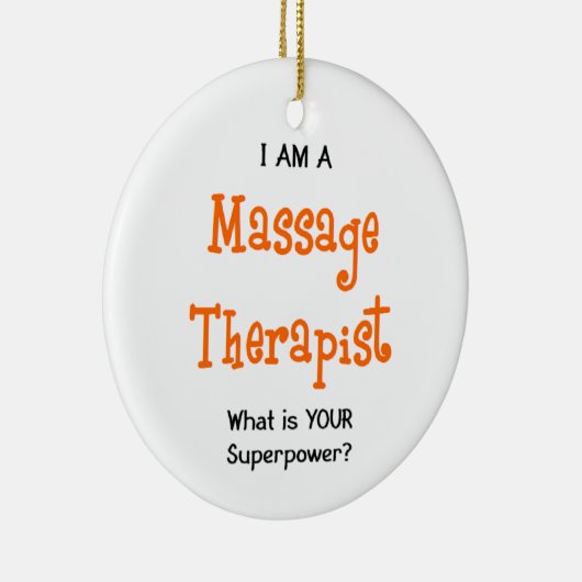 massagetherapeut keramisch ornament (Rechts)