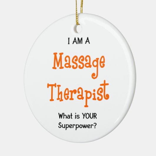 massagetherapeut keramisch ornament (Links)