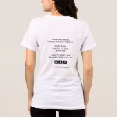 Massagetherapeut Lichaamswerk Mehndi Henna Handen Tri-Blend Shirt (Achterkant)