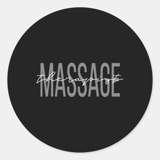 Massagetherapeut LMT Massagetherapeut Ronde Sticker (Voorkant)