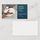 Massagetherapeut Logo | Gezondheid en welzijn Visitekaartje (Voorkant / Achterkant)