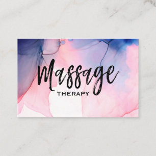** Massagetherapeut * Massage Therapie Waterverf * Visitekaartje