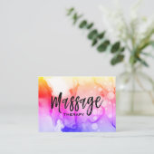 ** Massagetherapeut Massagetherapie Waterverf Visitekaartje (Staand voorkant)