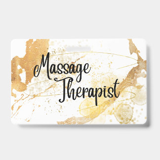 Massagetherapeut Naambadge Badge