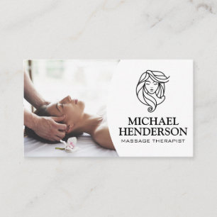 massagetherapeut ontspannende spa visitekaartje