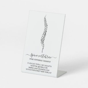 Massagetherapeut Orthopedisch arts Reclamebord Met Voetstuk