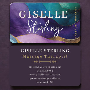 Massagetherapeut Paars Visitekaartje