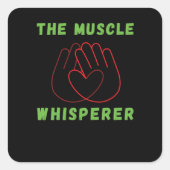 Massagetherapeut Physiotherapeut Vierkante Sticker (Voorkant)