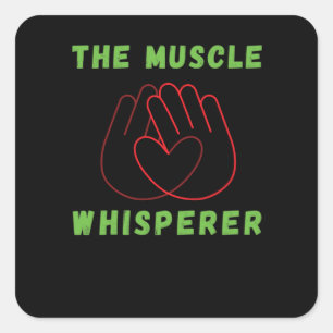 Massagetherapeut Physiotherapeut Vierkante Sticker