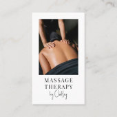 Massagetherapeut QR-code foto Visitekaartje (Voorkant)