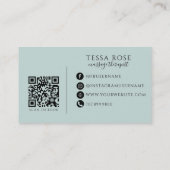 Massagetherapeut QR-code Visitekaartje (Achterkant)