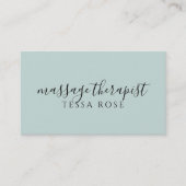 Massagetherapeut QR-code Visitekaartje (Voorkant)