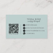 Massagetherapeut QR-code  Visitekaartje (Achterkant)