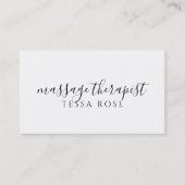 Massagetherapeut QR-code Visitekaartje (Voorkant)