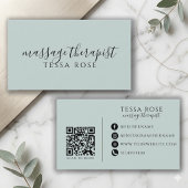 Massagetherapeut QR-code  Visitekaartje