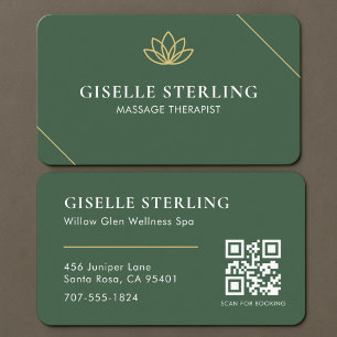 Massagetherapeut QR-code Welzijn Visitekaartje