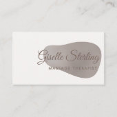 Massagetherapeut Roos Gold Foil Blush Beauty Visitekaartje (Voorkant)