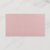 massagetherapeut | Roze lotusbloem Visitekaartje (Achterkant)