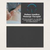 Massagetherapeut Rugwervelkolom Logo Visitekaartje (Voorkant /achterkant)
