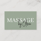Massagetherapeut Salie Groen Visitekaartje (Voorkant)