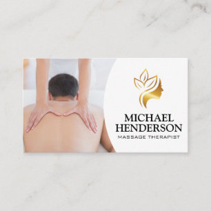 massagetherapeut Salon Logo Visitekaartje