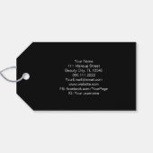 Massagetherapeut Salon Spa Stylist Zen Steen Hang Cadeaulabel (Achterkant Horizontaal)