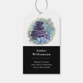 Massagetherapeut Salon Spa Stylist Zen Steen Hang Cadeaulabel