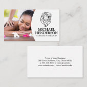massagetherapeut | Schoonheidssalon Logo Visitekaartje (Voorkant / Achterkant)
