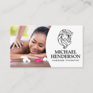 massagetherapeut Schoonheidssalon Logo Visitekaartje