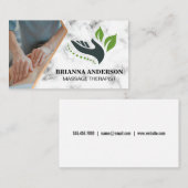 Massagetherapeut sessie | Dag Spa Logo Visitekaartje (Voorkant / Achterkant)