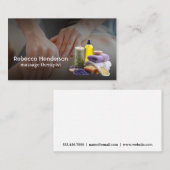 Massagetherapeut Sessie | Etherische Oliën Visitekaartje (Voorkant / Achterkant)