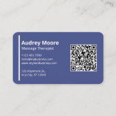 Massagetherapeut Sjablonen QR Visitekaartje (Voorkant)