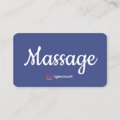 Massagetherapeut Sjablonen QR Visitekaartje (Achterkant)