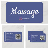 Massagetherapeut Sjablonen QR Visitekaartje