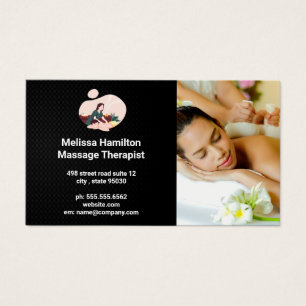 Massagetherapeut Spa Logo Visitekaartje