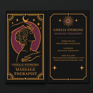 Massagetherapeut Tarot Professioneel Visitekaartje