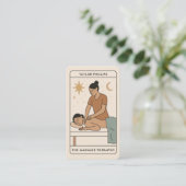 Massagetherapeut Tarot Sociale Media QR Visitekaartje (Staand voorkant)