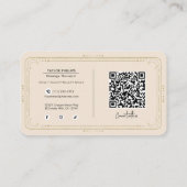 Massagetherapeut Tarot Sociale Media QR Visitekaartje (Achterkant)