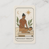 Massagetherapeut Tarot Sociale Media QR Visitekaartje (Voorkant)