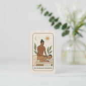 Massagetherapeut Tarot Sociale Media QR Visitekaartje (Staand voorkant)