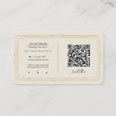 Massagetherapeut Tarot Sociale Media QR Visitekaartje (Achterkant)