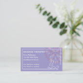Massagetherapeut Trendy Modern Visitekaartje (Staand voorkant)