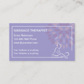 Massagetherapeut Trendy Modern Visitekaartje (Voorkant)