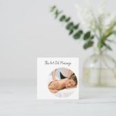 Massagetherapeut Trendy Visitekaartjes (Staand voorkant)