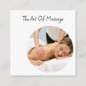 Massagetherapeut Trendy Visitekaartjes (Voorkant)