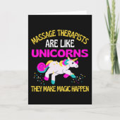 Massagetherapeut Unicorn , Magical Unicorn Physio Kaart (Voorkant)