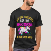 Massagetherapeut Unicorn , Magical Unicorn Physio T-shirt (Voorkant)