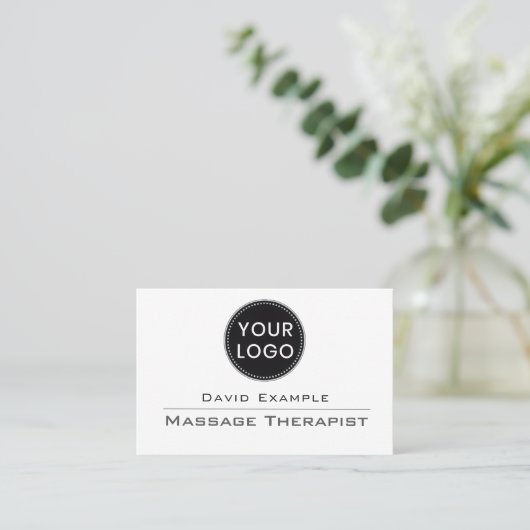 Massagetherapeut Visitekaartje (Staand voorkant)