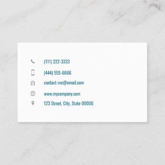  massagetherapeut visitekaartje (Achterkant)